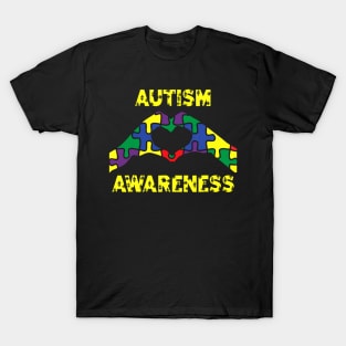 Autism Shirt Autism Awareness TShirt Love Is In Our Hands T-Shirt